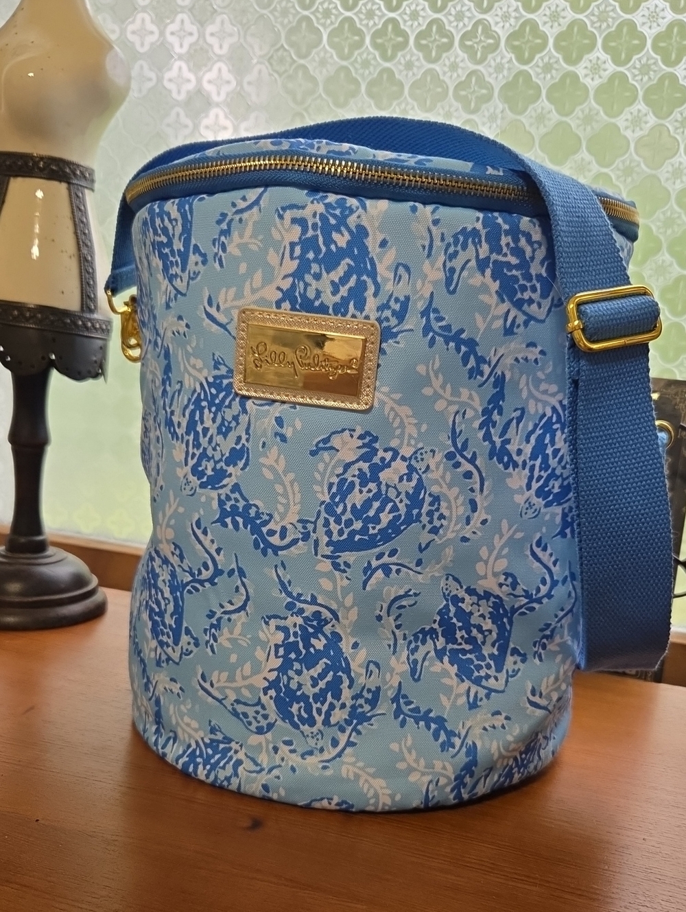 Lilly Pulitzer Insulated Soft Beach Cooler w/Strap NWT Blue Turtley Awesome